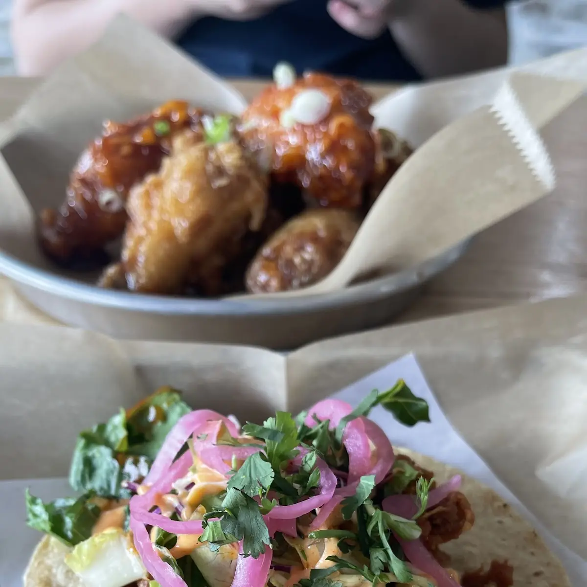 Soft Taco with Spicy Pork