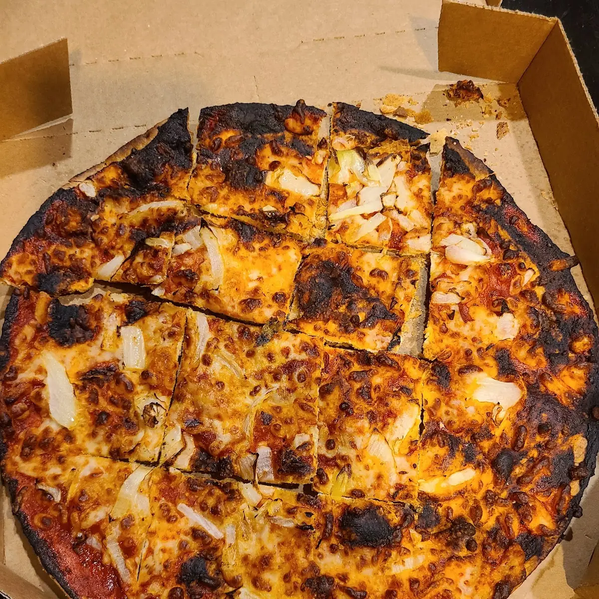 Burned Thin Crust