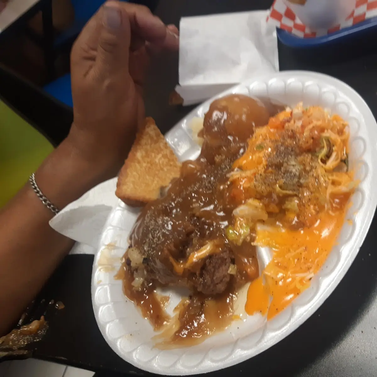 Hamburger Steak with Mashed Potatoes and Gravy