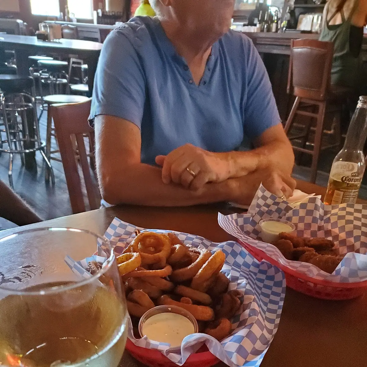 Deep Fried Pickles and Onion Rings