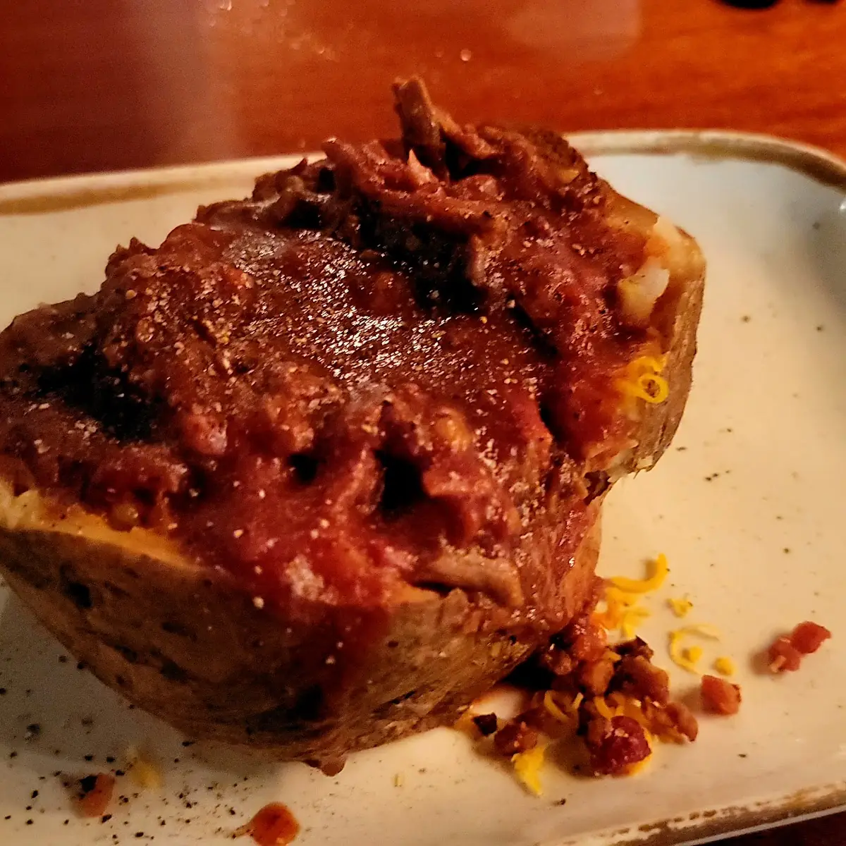 Chopped Beef Baked Potato