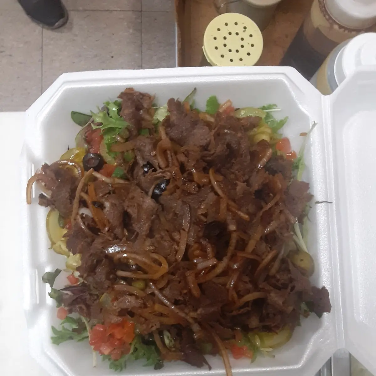 Philly Cheese Steak Mixed Salad