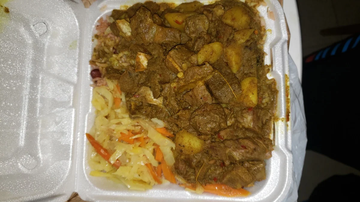 Curry Goat and Veggies