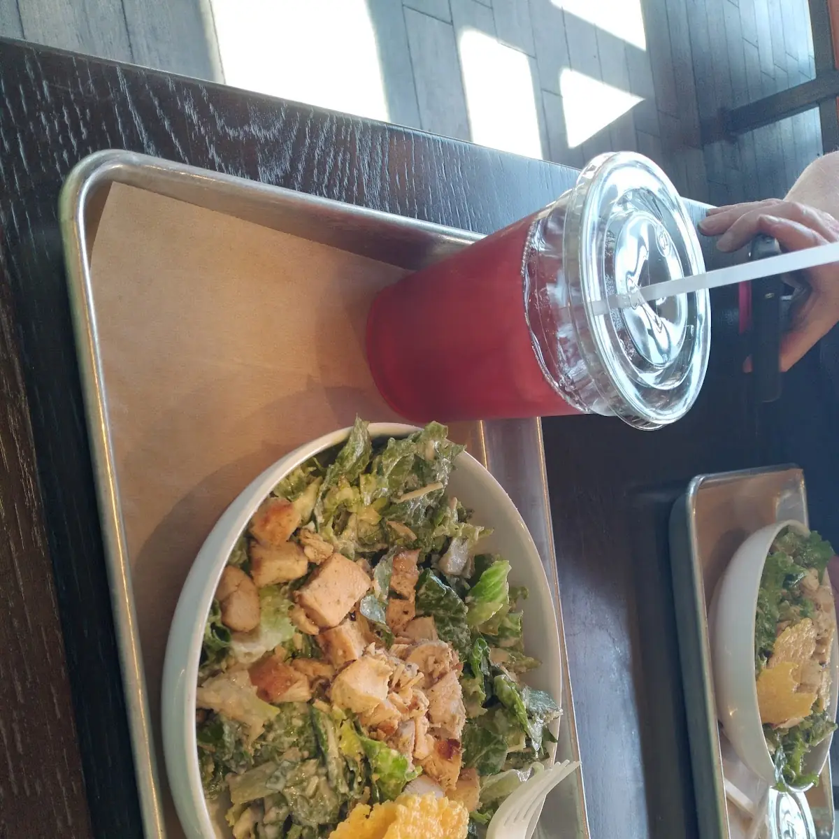 Kale Caesar Chicken Salad