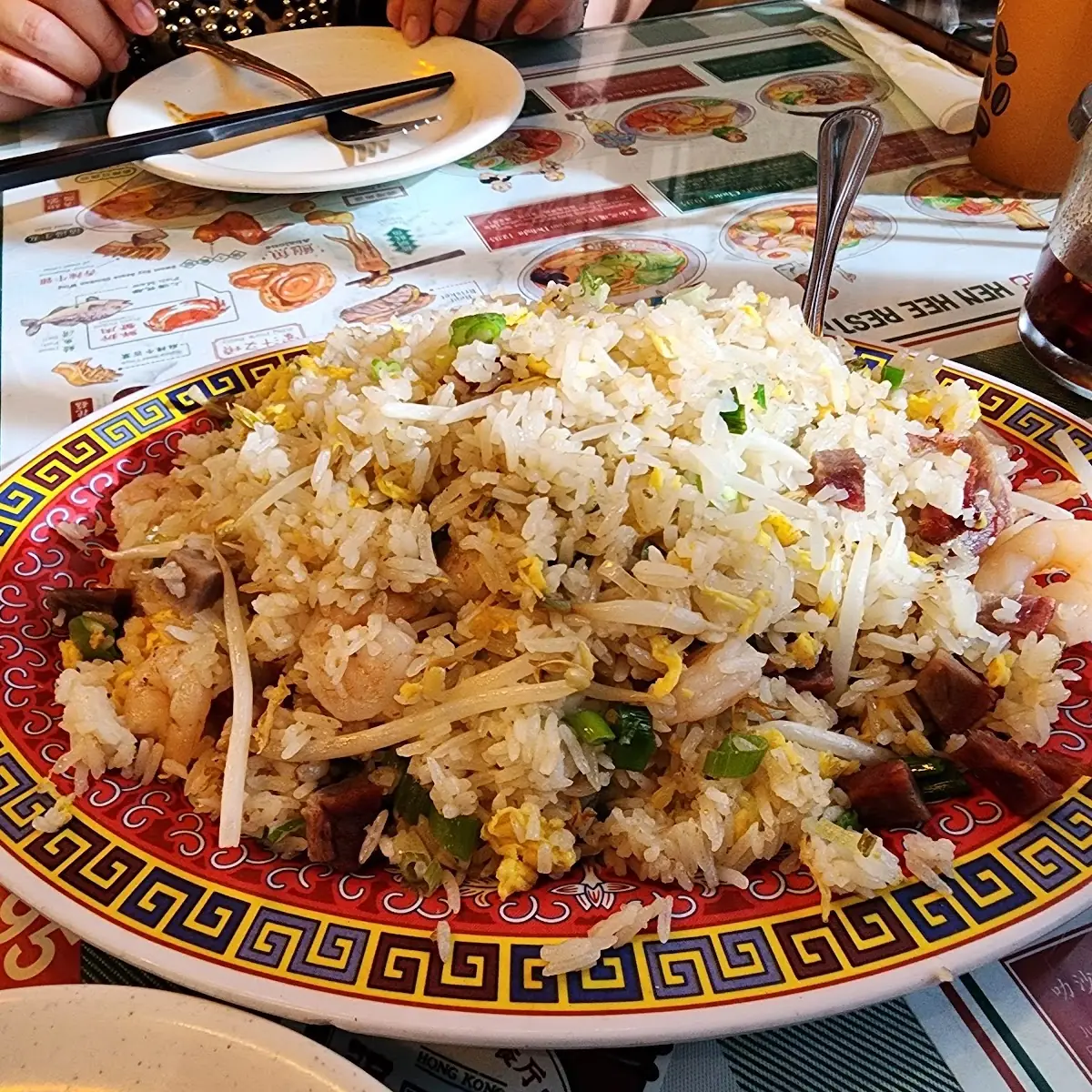 Shrimp Fried Rice and Pork Belly
