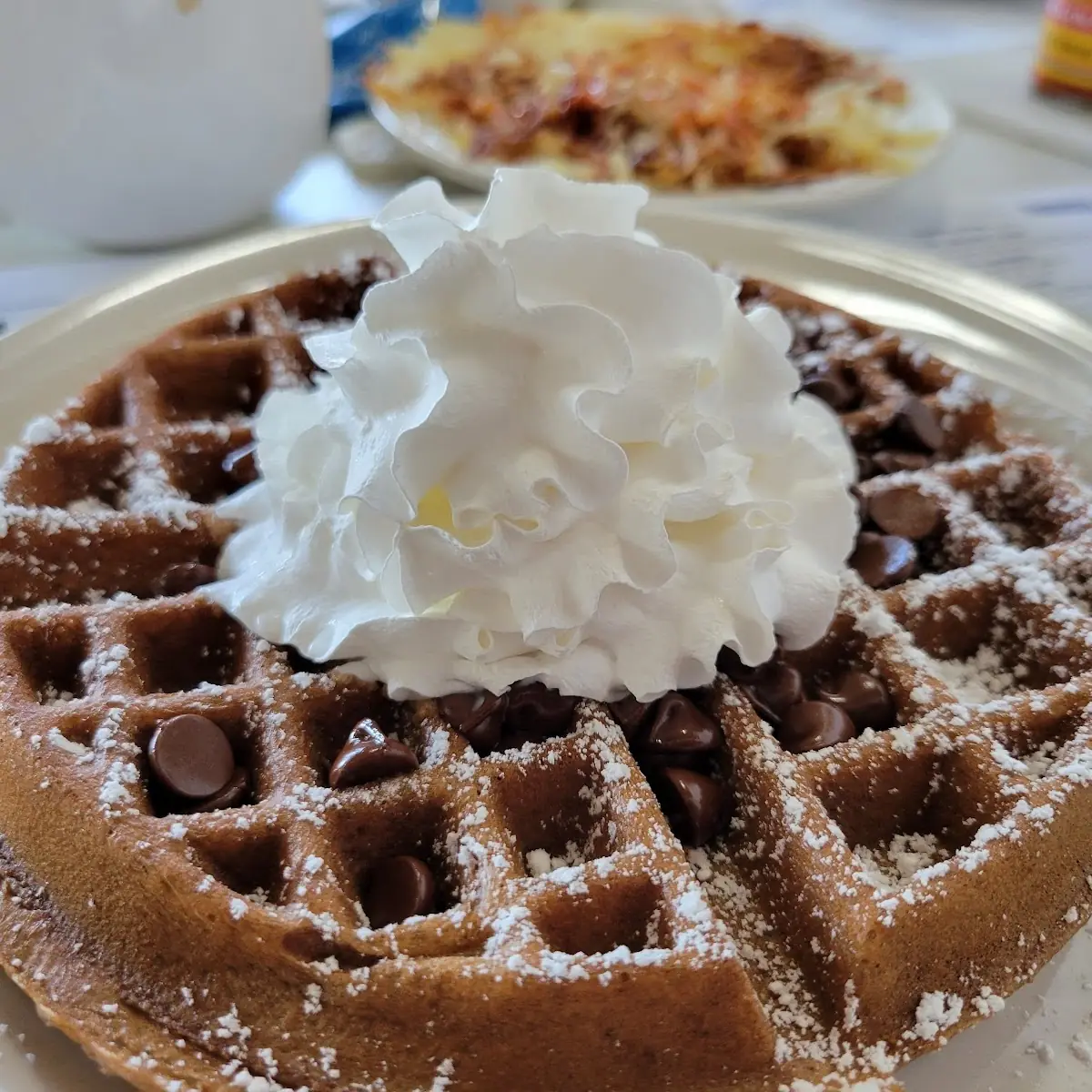 Hot Fudge Banana Split Waffle