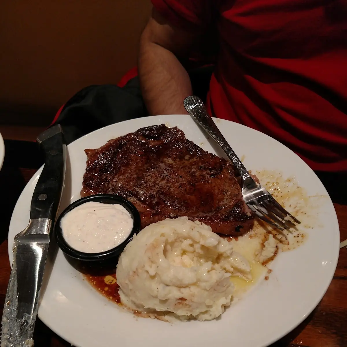 Ribeye Steak Mash Potato