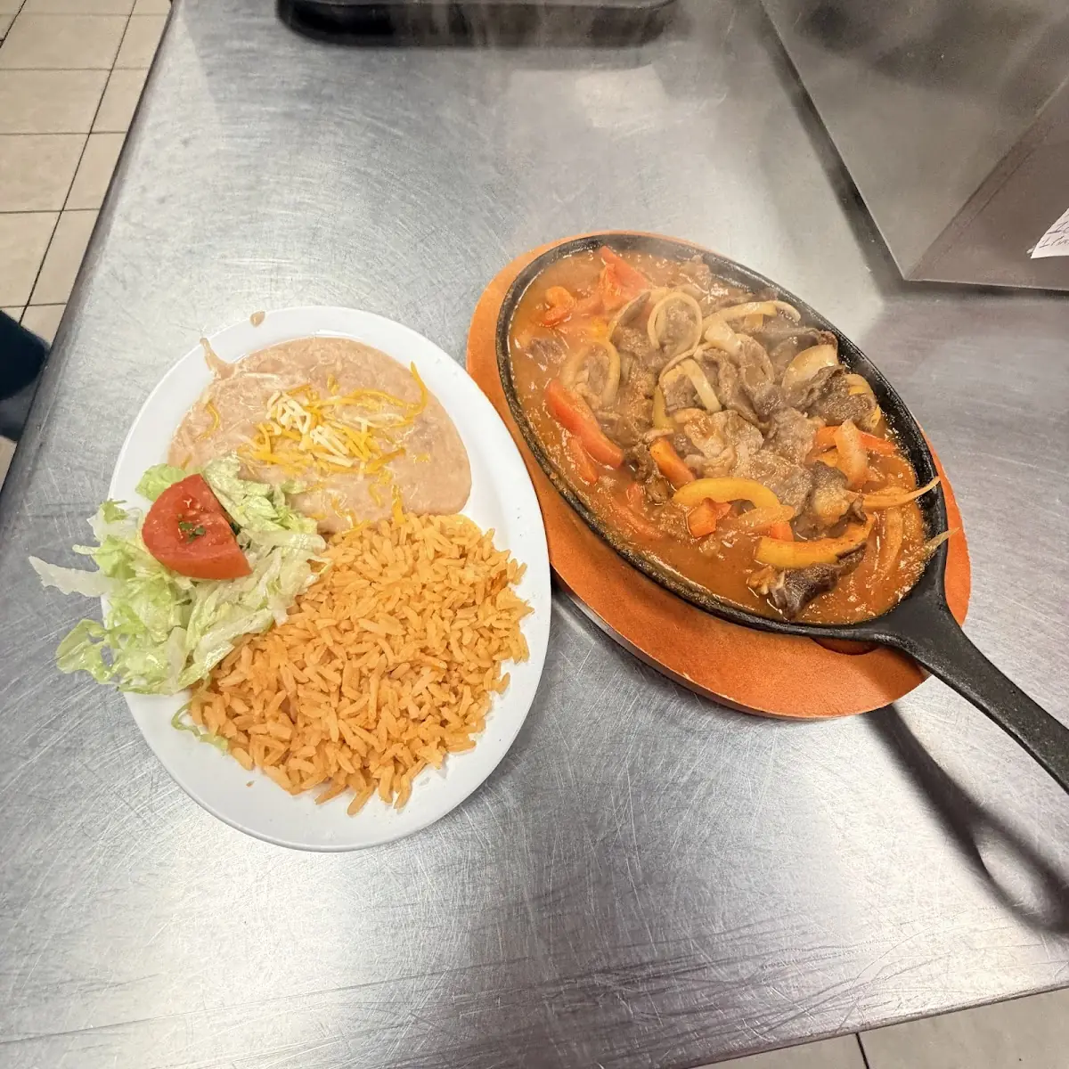 Shrimp Fajitas Combo Plate