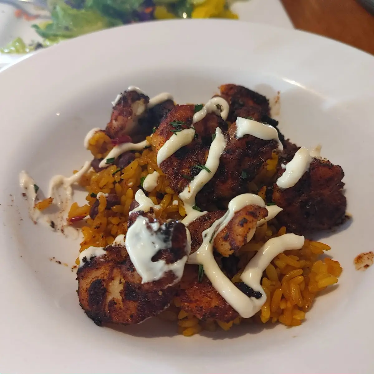 Blackened Shrimp & Yellow Rice
