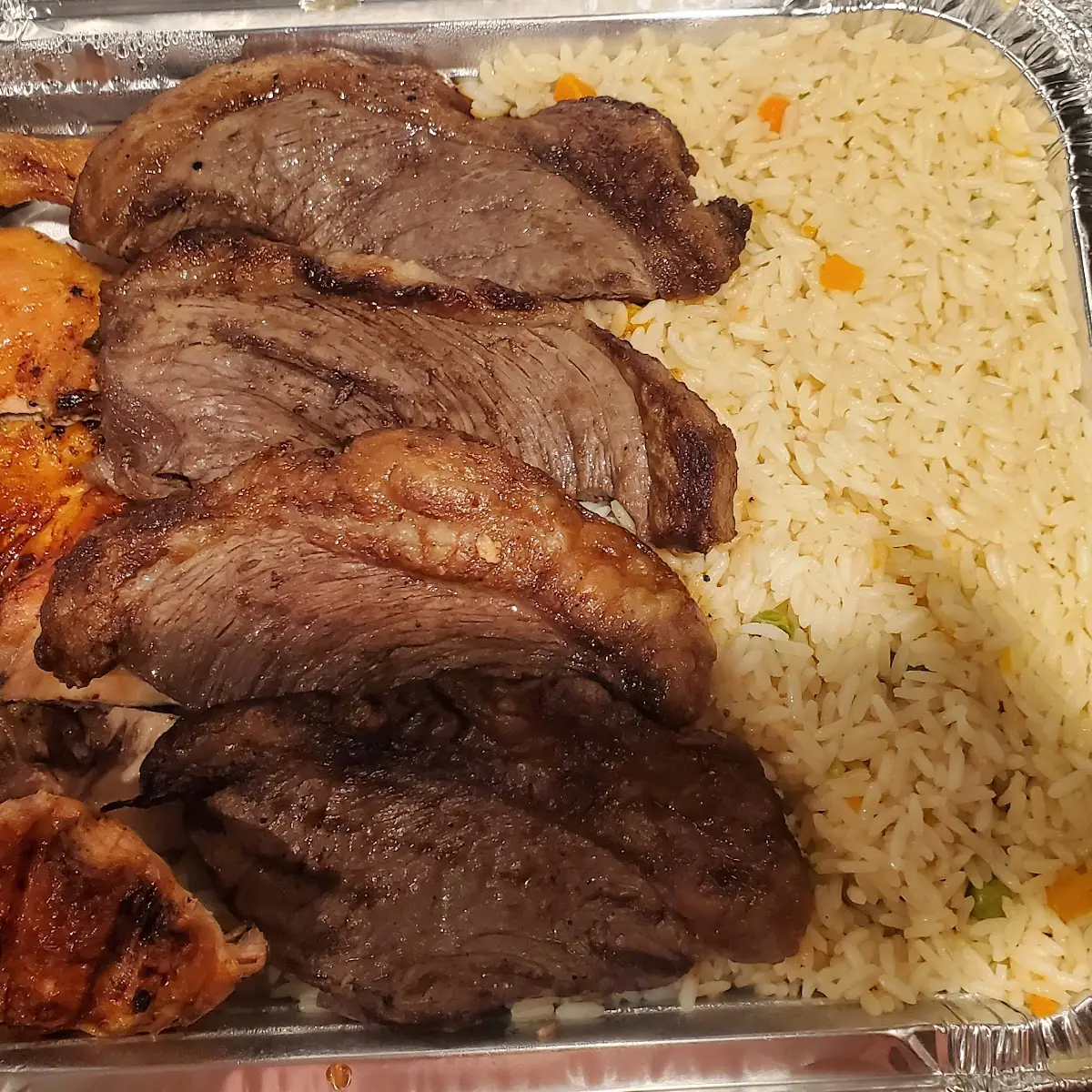 Chicken Steak Combo Fried Rice