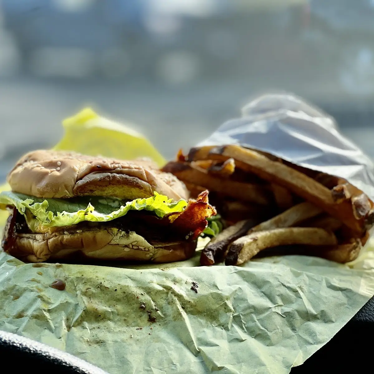 Bacon Cheeseburger and Fries