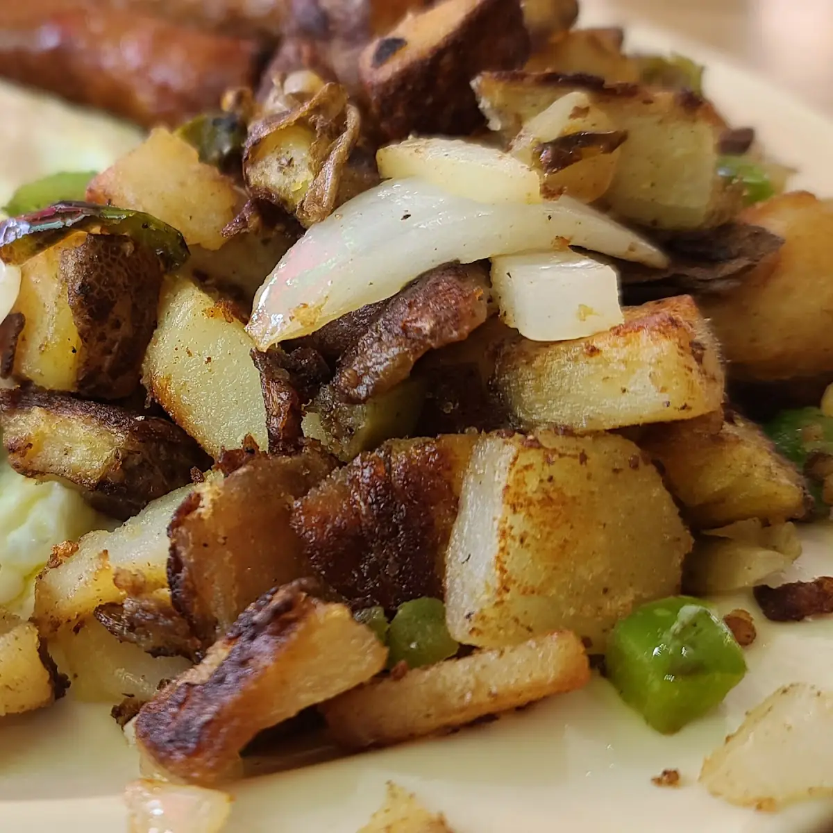 Home Style Potatoes Eggs and Sausage