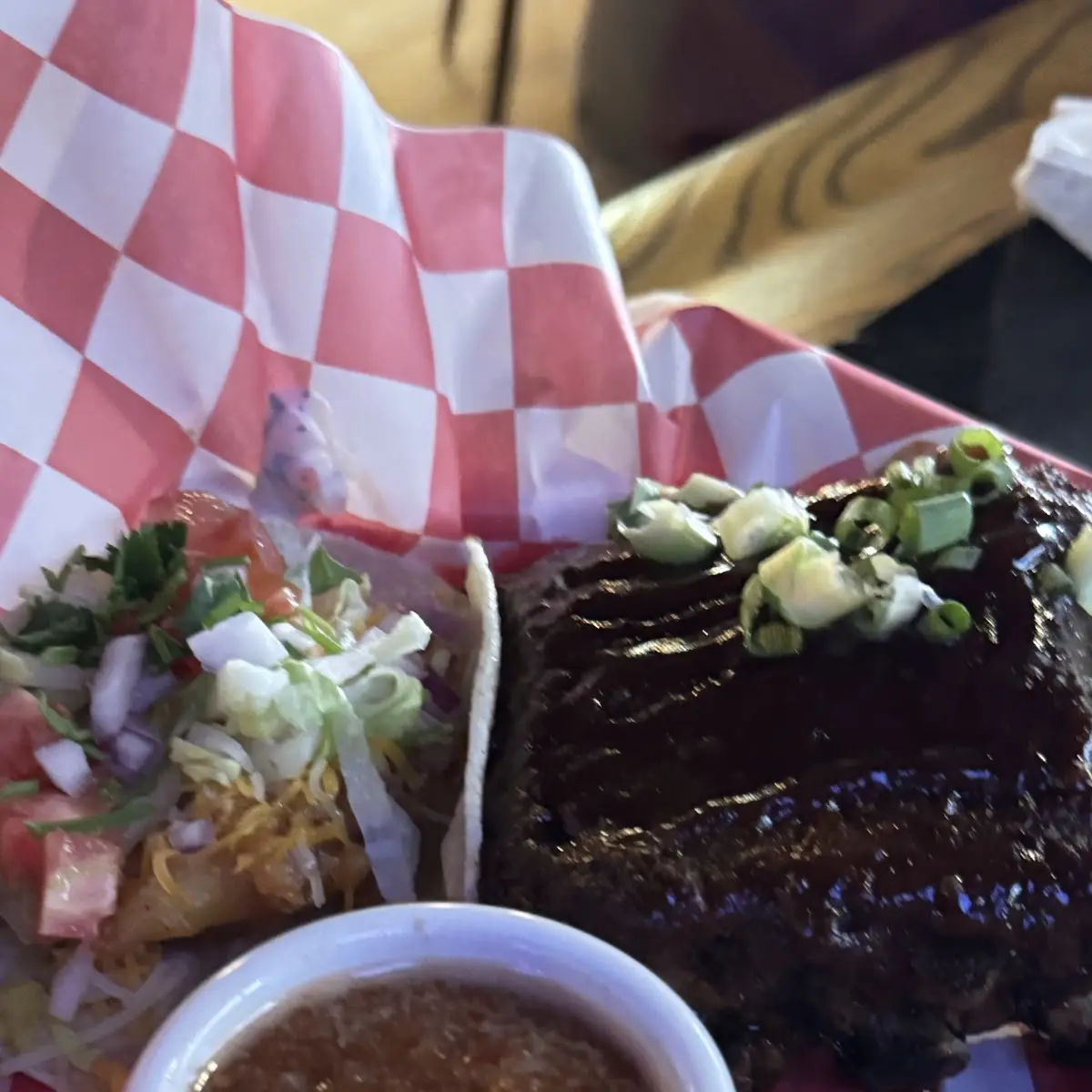 Ribs and Fish Tacos