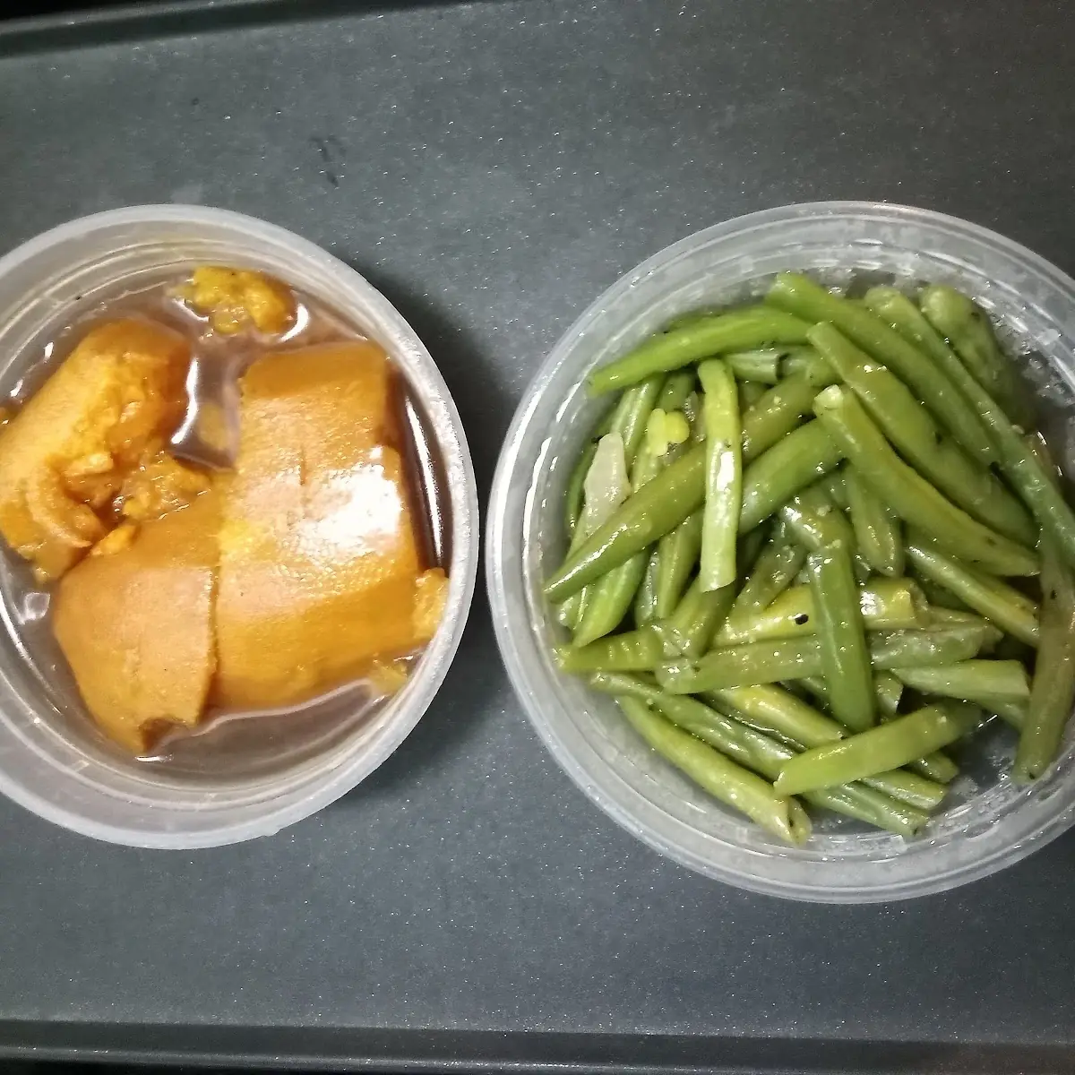 Sweet Potatoes and Green Beans