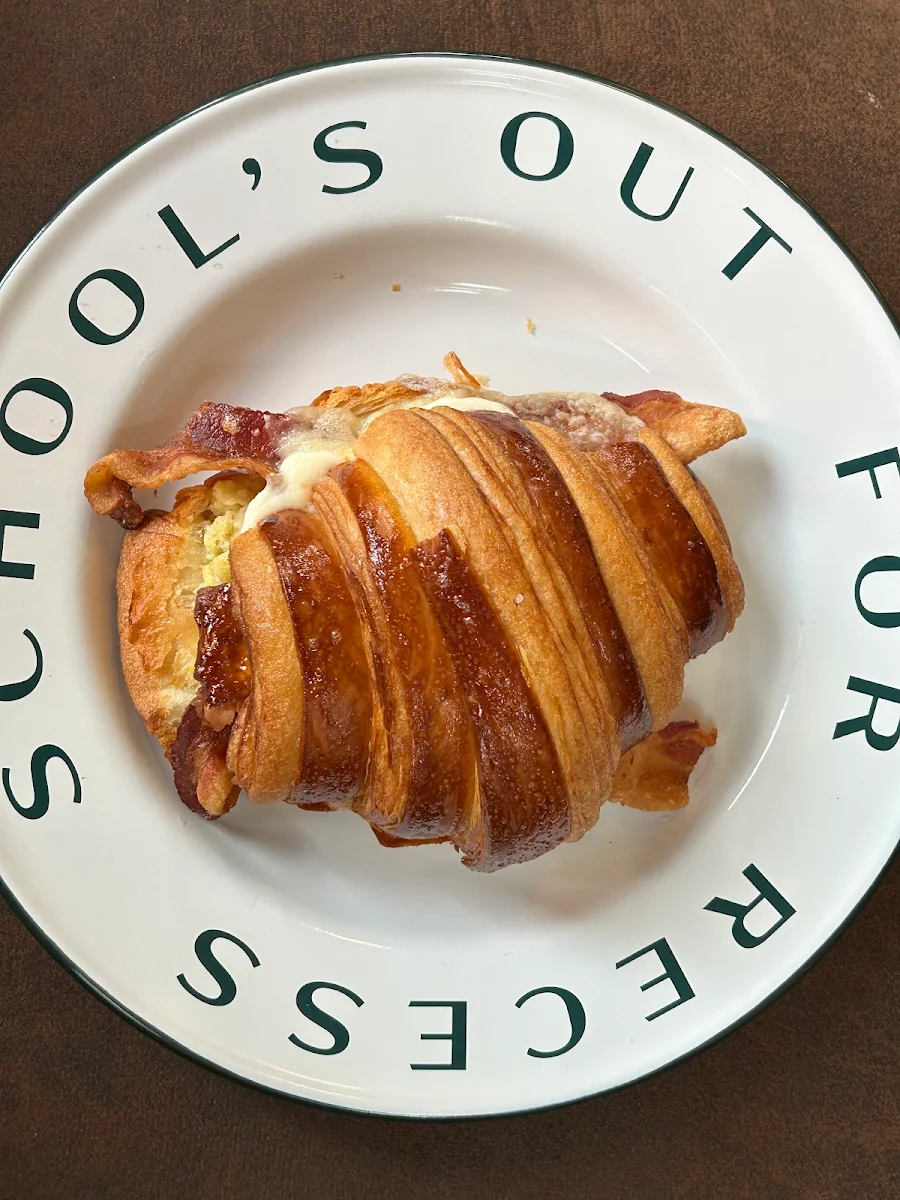 Egg Bacon Cheese Croissant Sandwich