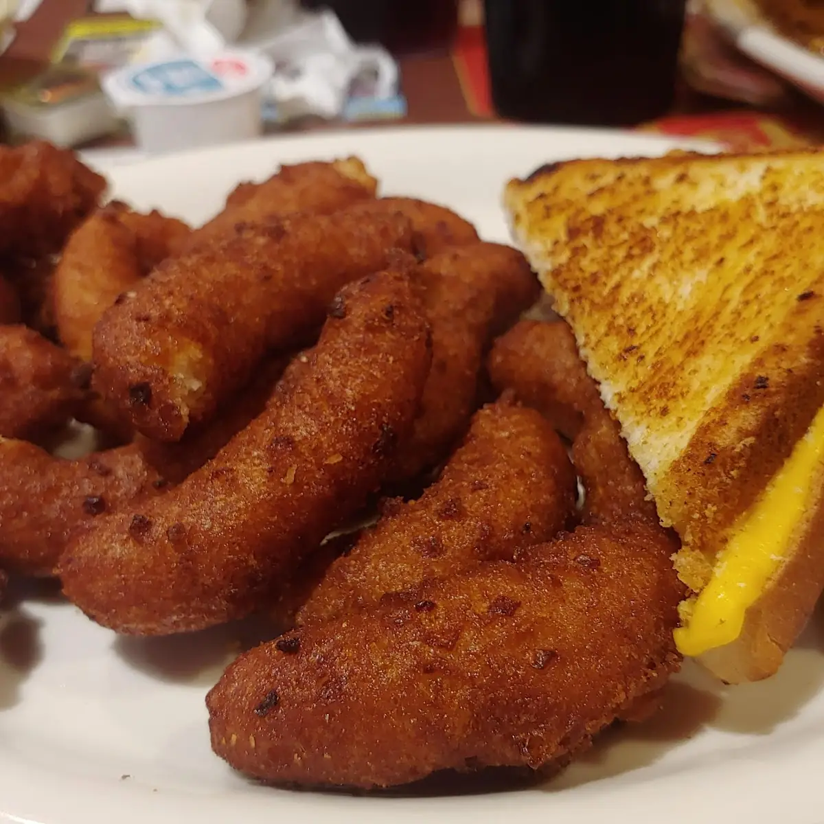Grilled Cheese with Hush Puppies