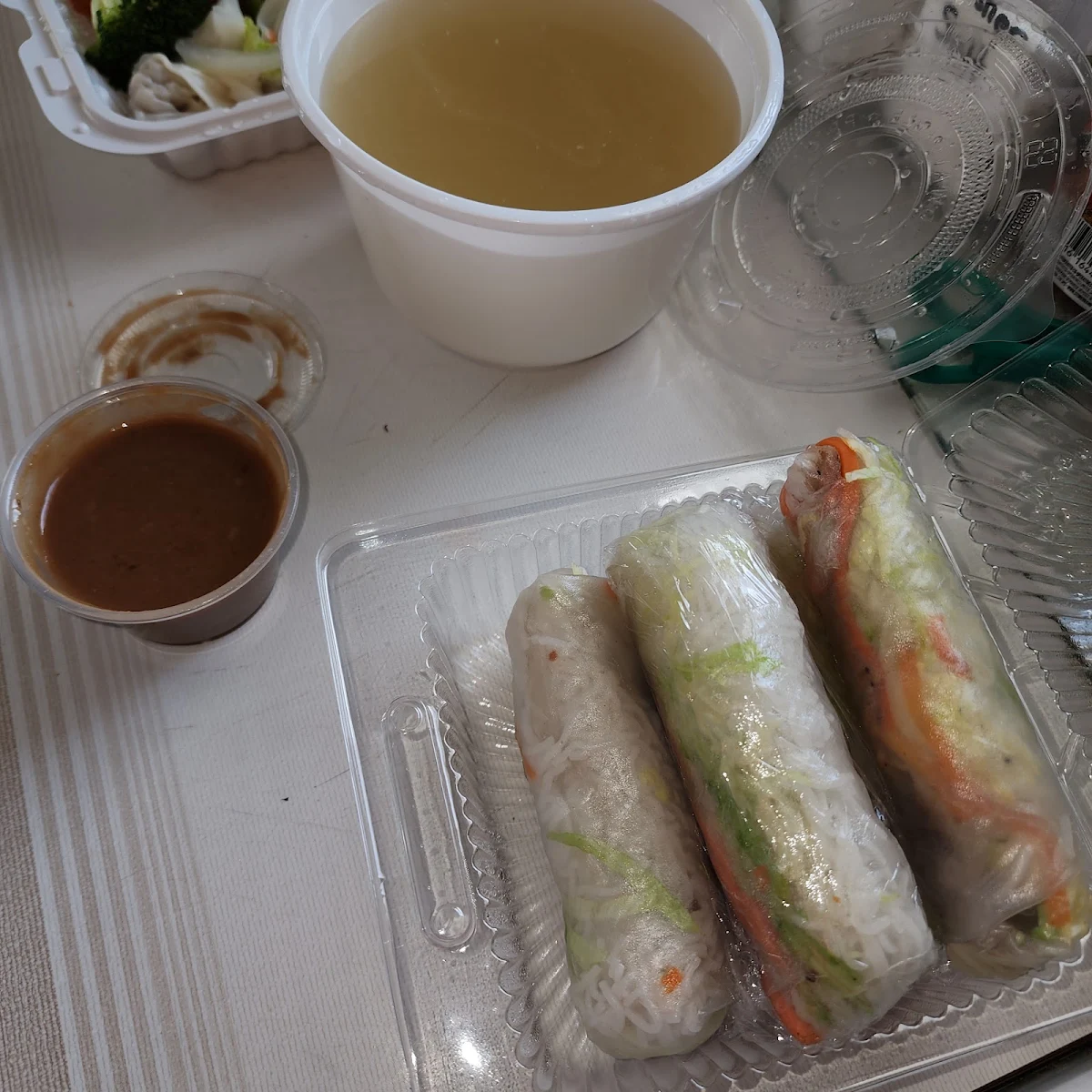 Shrimp and Pork Cold Rolls, Red Pepper Restaurant