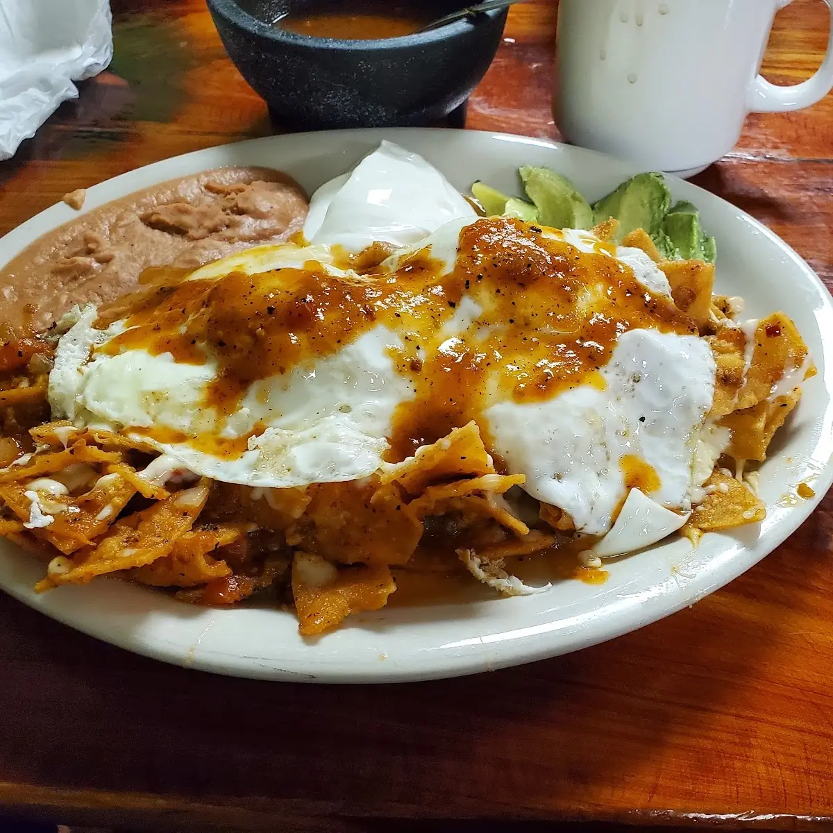 Chilaquiles Rojos Red Chilaquiles