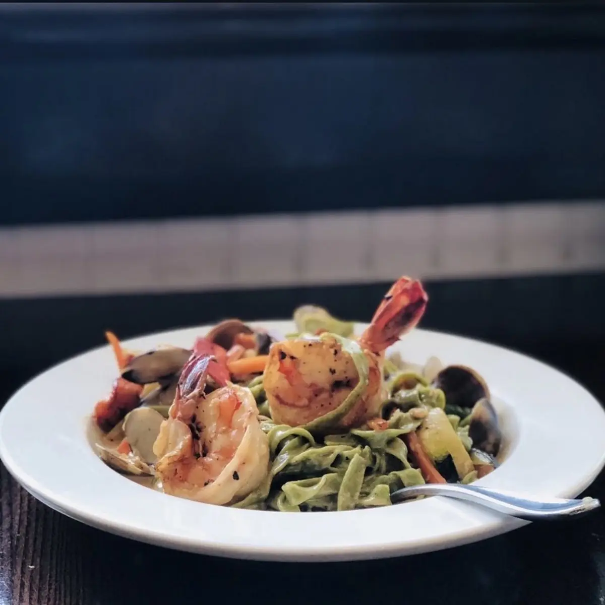 Angel Hair Pasta & Blackened Shrimp