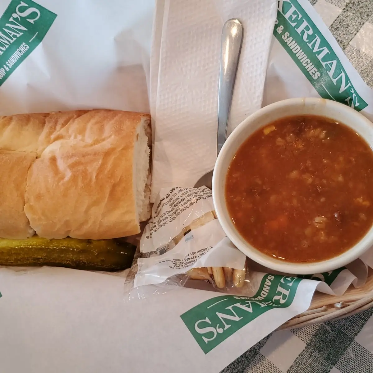 Numerous Uno with Vegetable Beef Soup