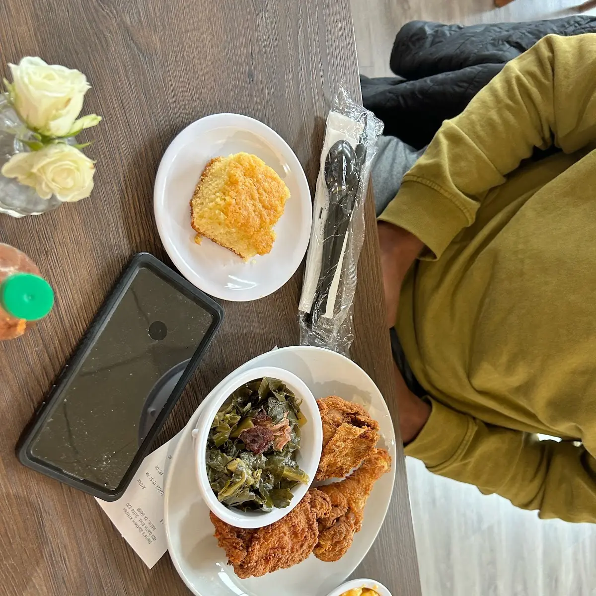 Fried Chicken and Greens