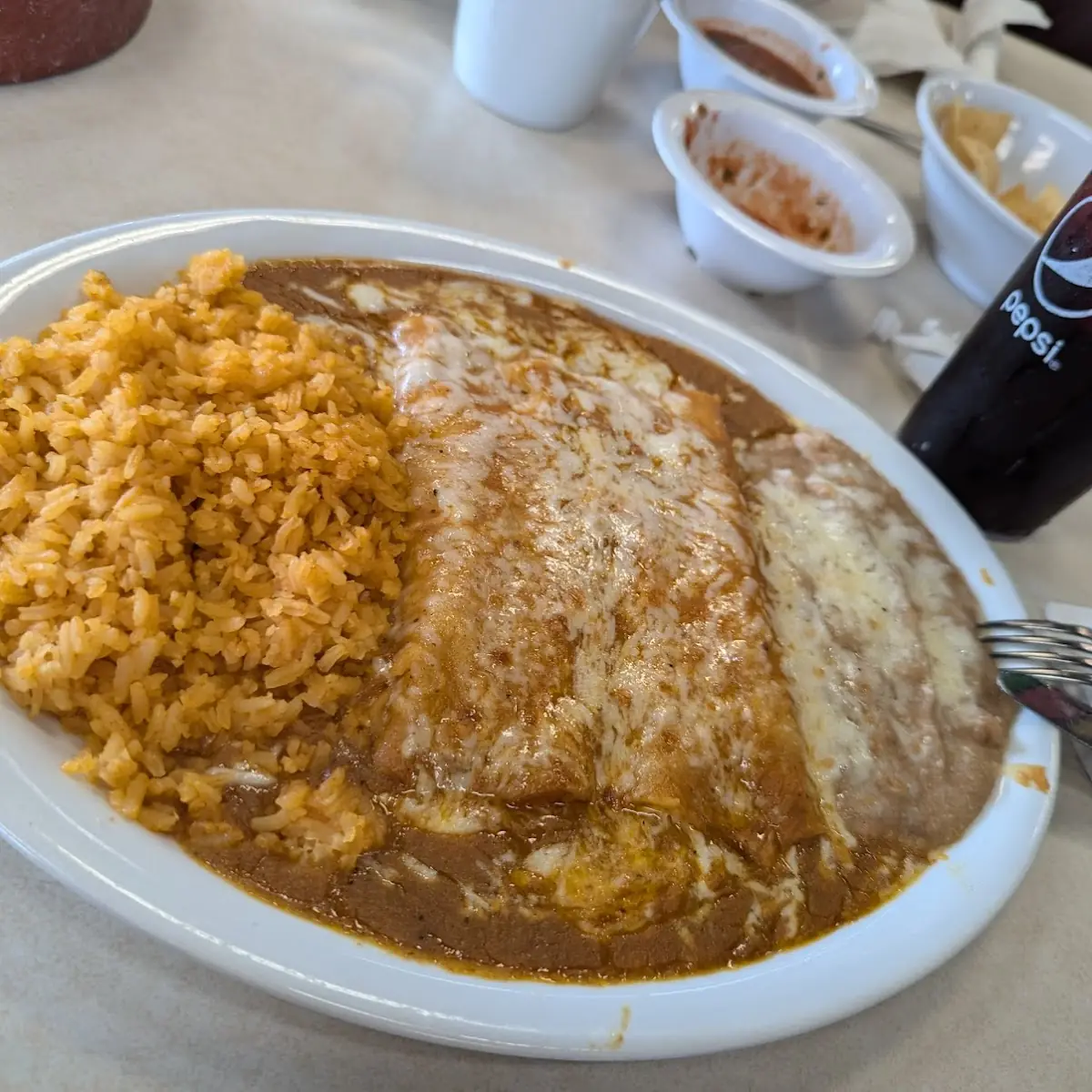 Cheese Enchiladas Combo