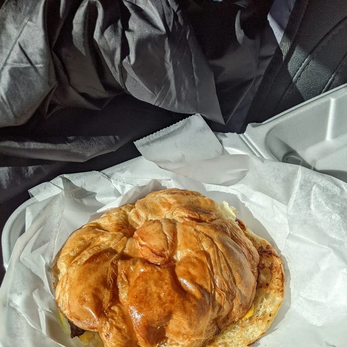 Sausage Croissant Sandwich