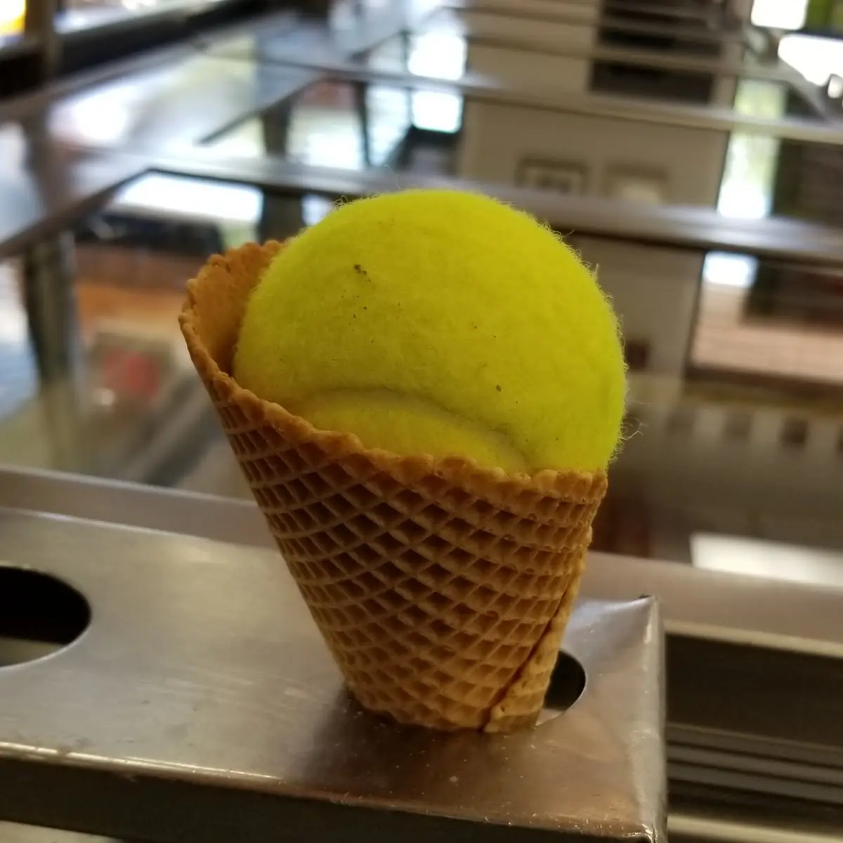 Tennis Ball Waffle Cone