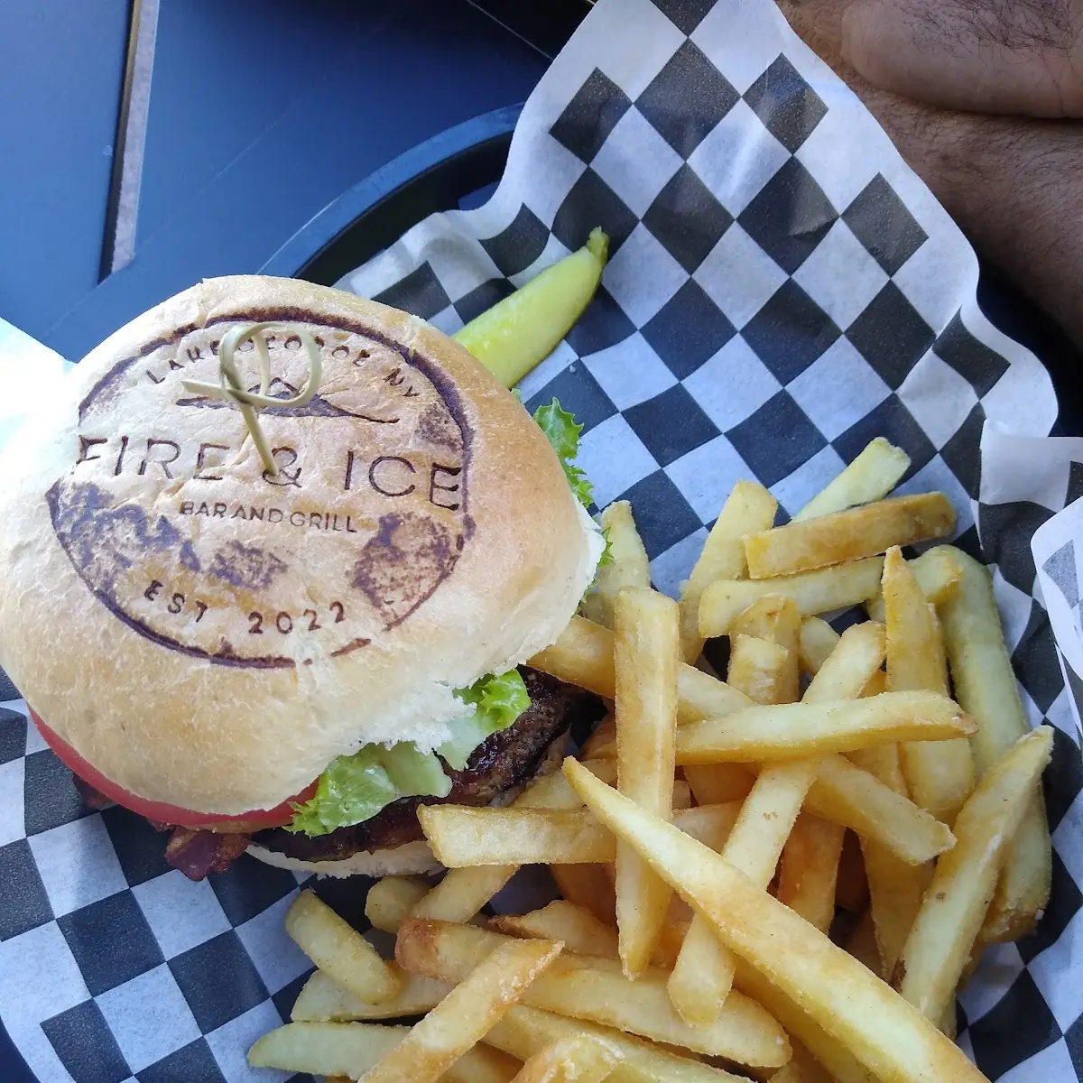 Cheeseburger with Sweet Potato Fries