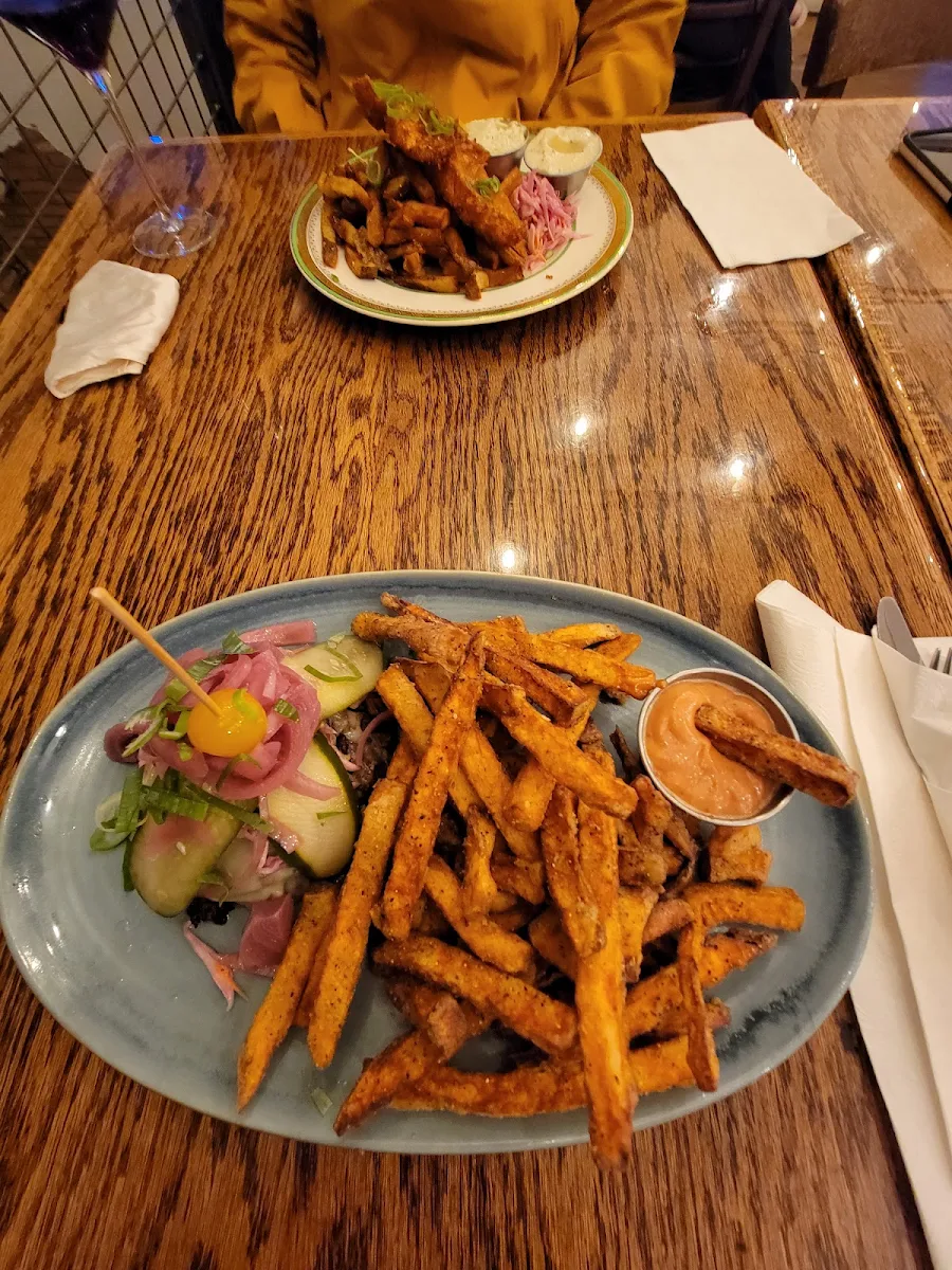 Burger Brisket Sans Pain Frites Patate Douce