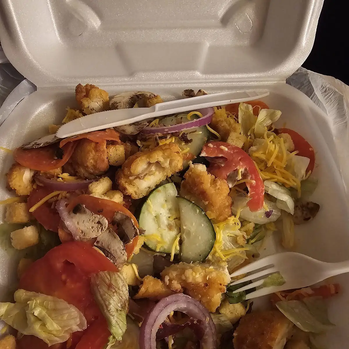 Crispy Chicken Salad