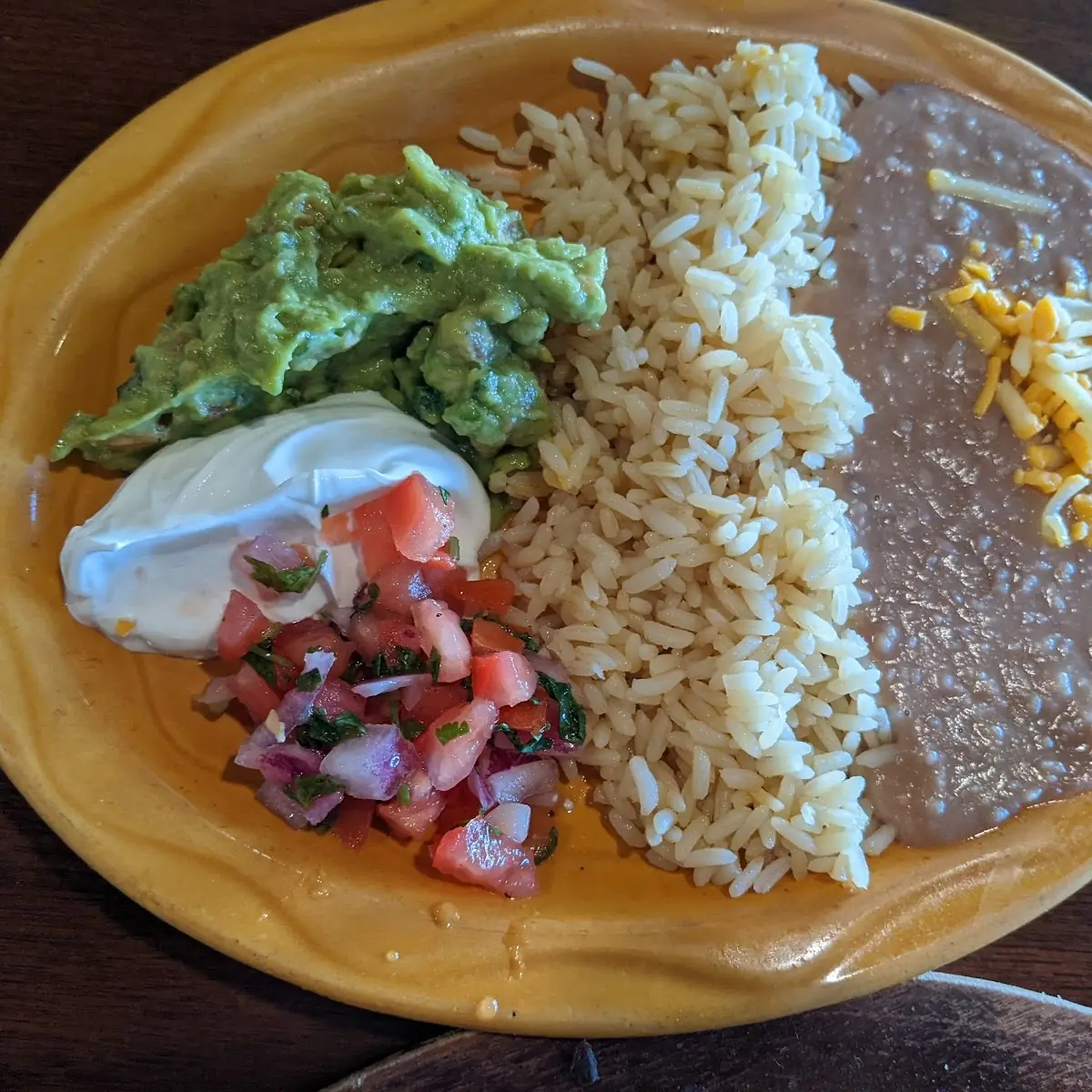 Mexican Rice with Refried Beans