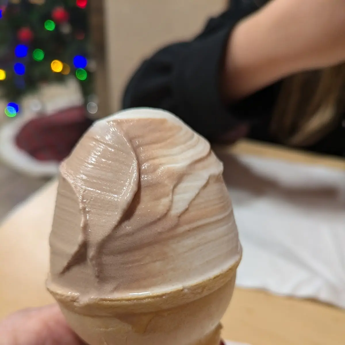 Chocolate and Vanilla Cone