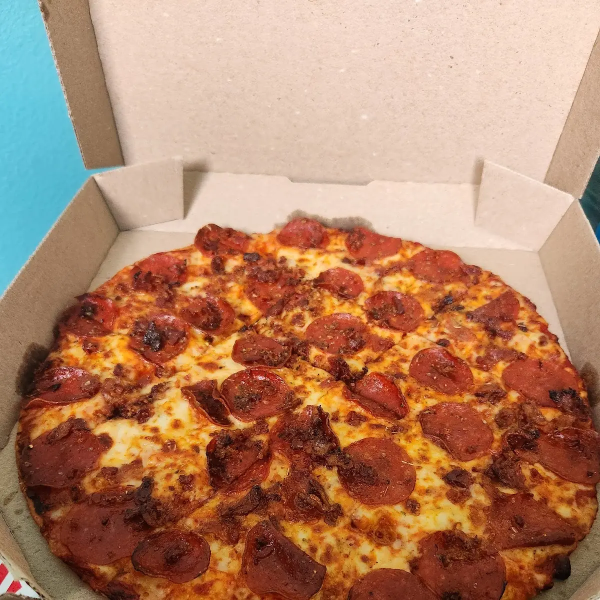 Crunchy Thin Crust Pepperoni Pizza