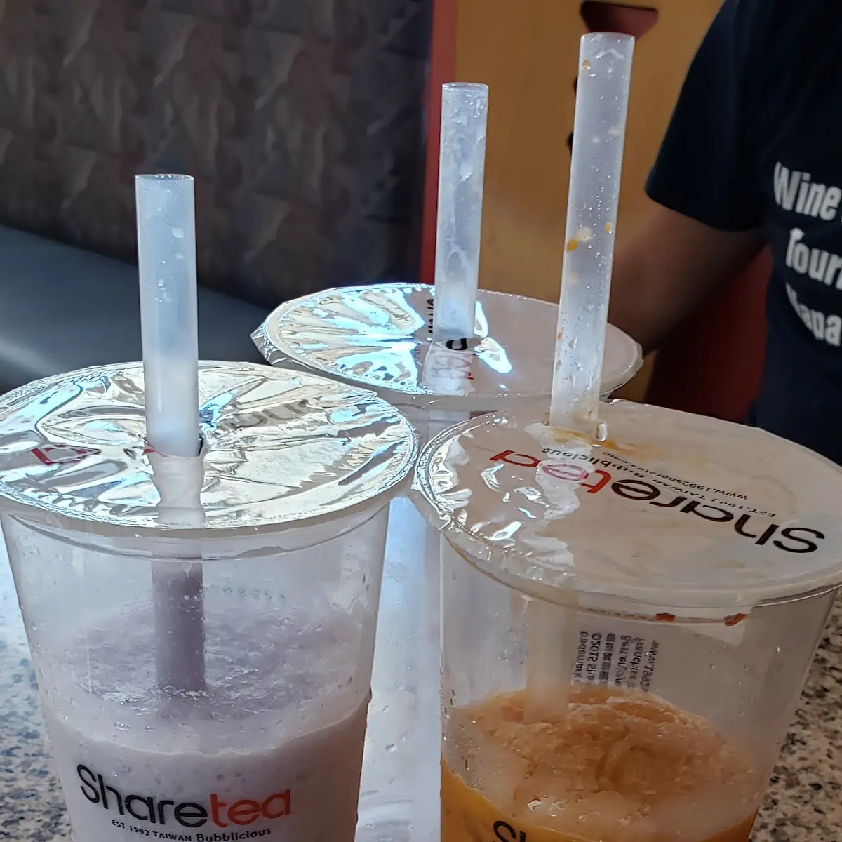 Taro Milk Tea and Mango Slush