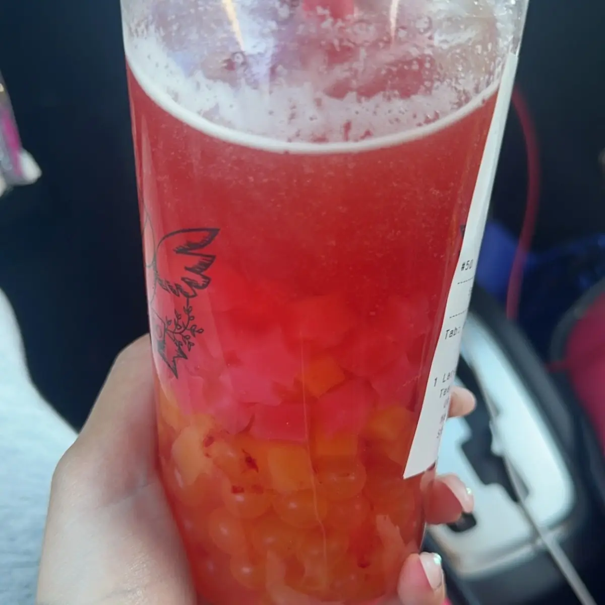 Strawberry Slush w Cheese Foam