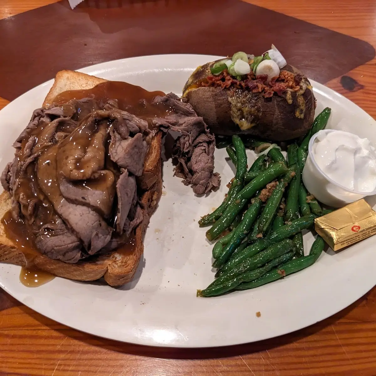 Open Faced Roast Beef