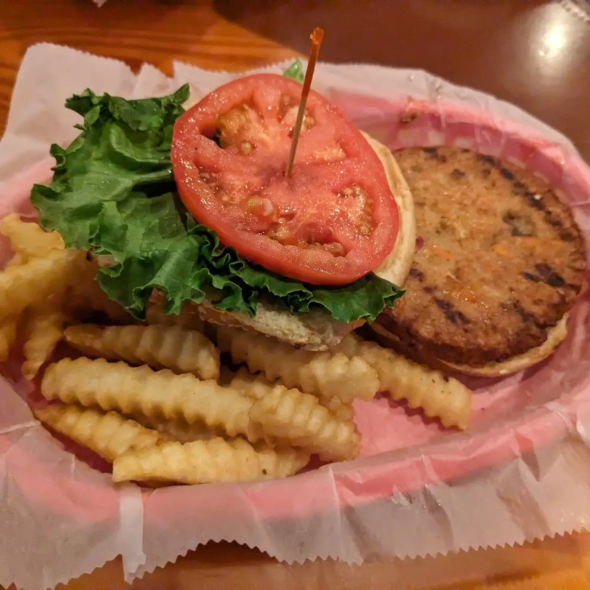 Veggie Burger with Fries