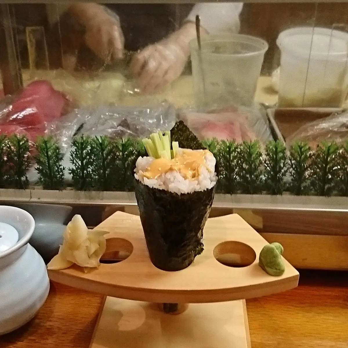 Spicy Scallops Hand Roll