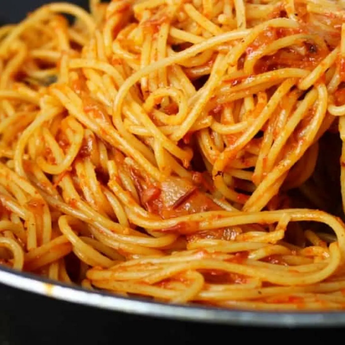 Jollof Spaghetti with Chicken