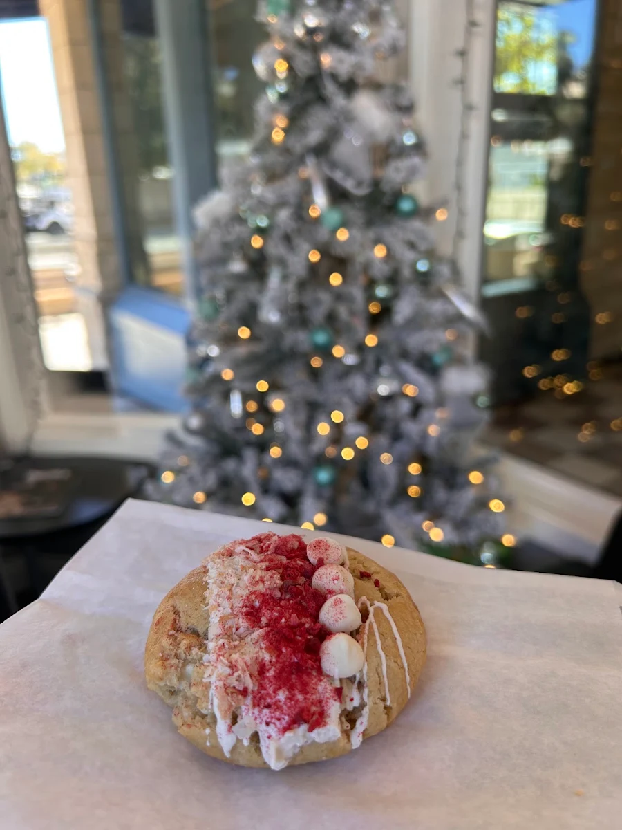 White Chocolate Raspberry Coconut Cookies