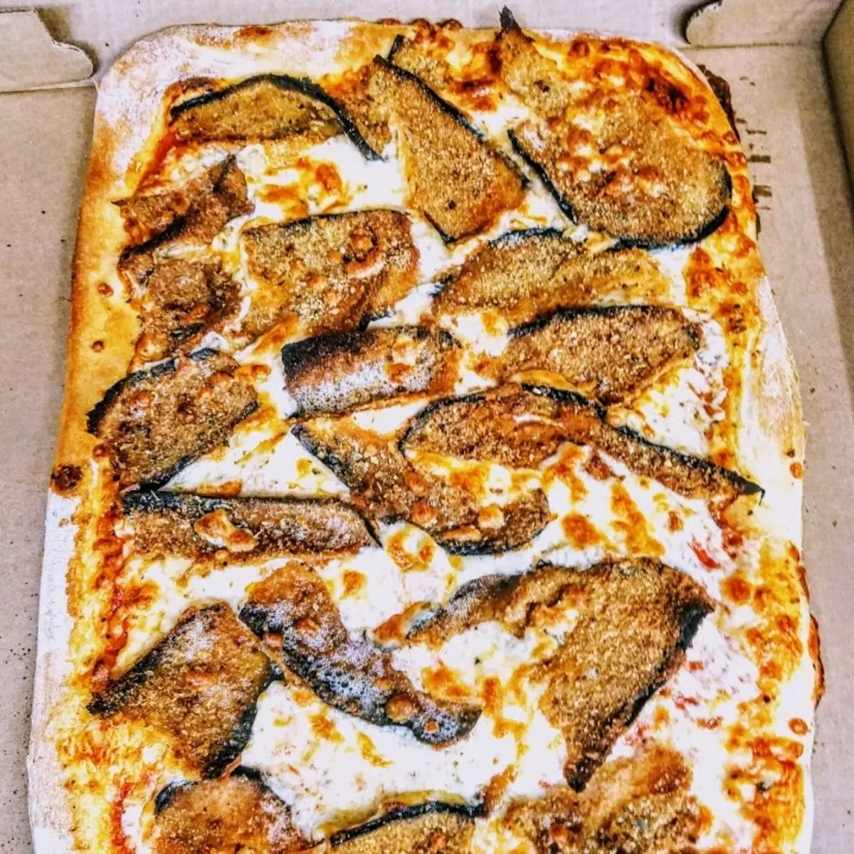 Sicilian Eggplant Pizza