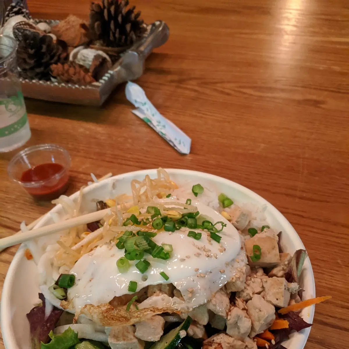 Bibimbap with Tofu and Egg