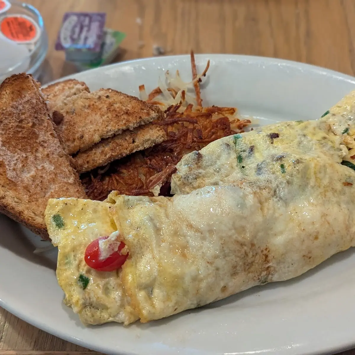 Goat Cheese and Bacon Omelette