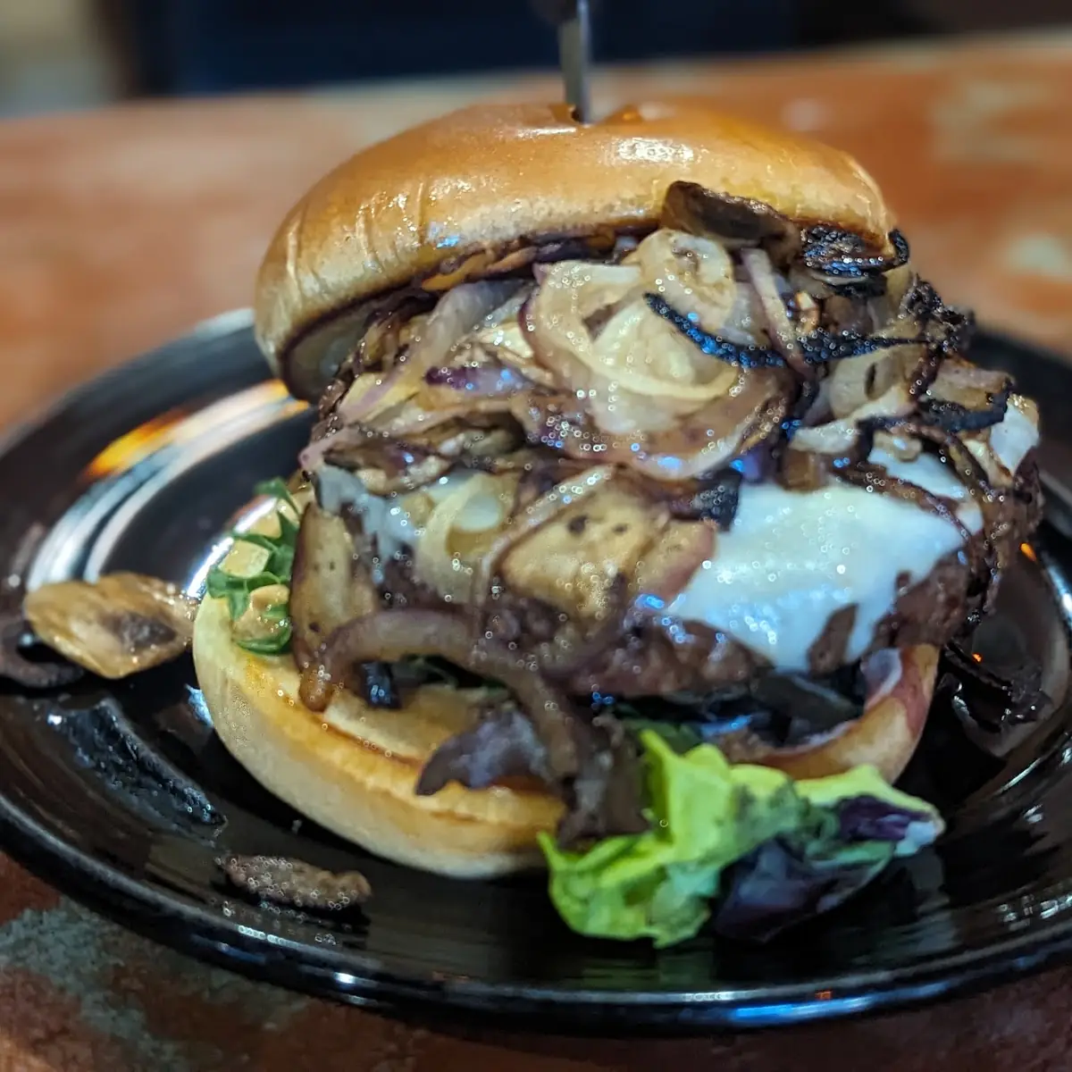 Mushroom Swiss Burger