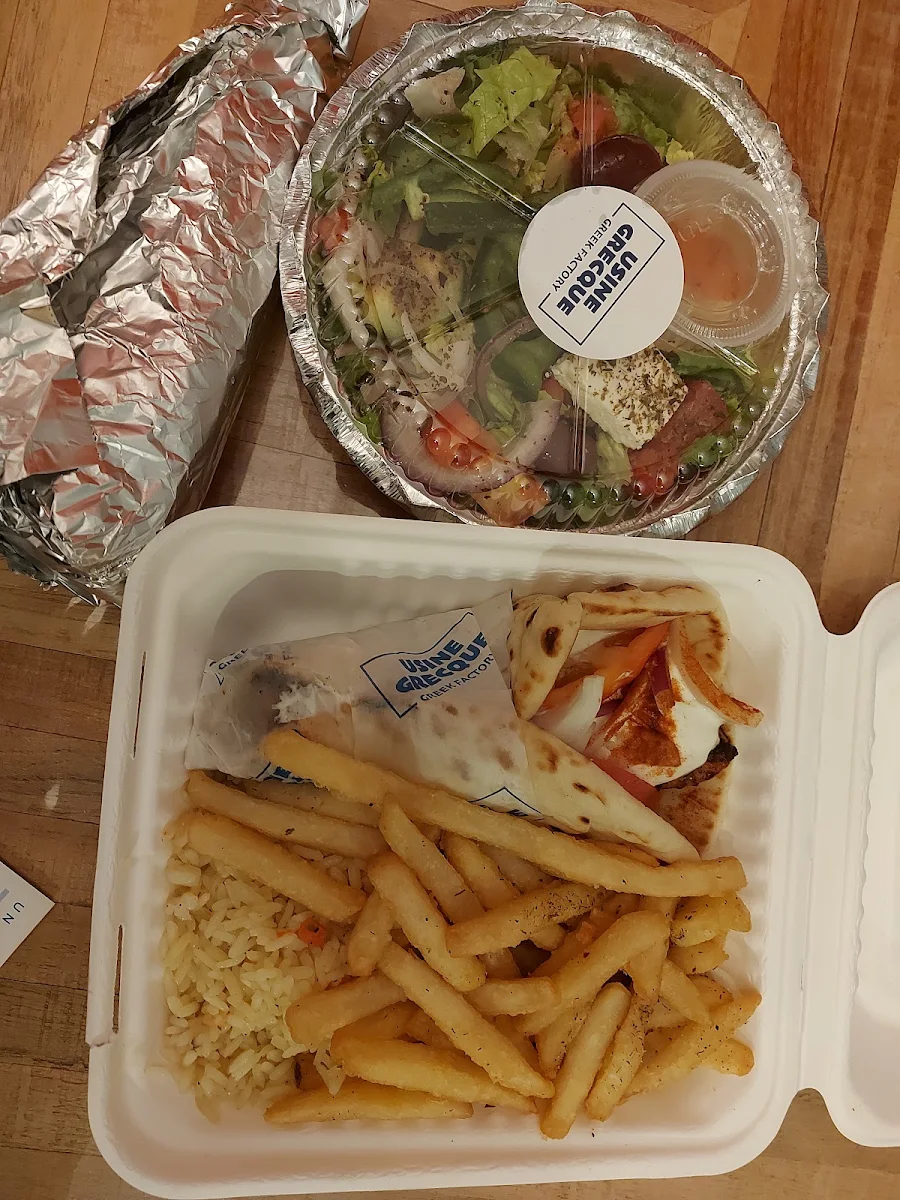 Chicken Souvlaki Platter