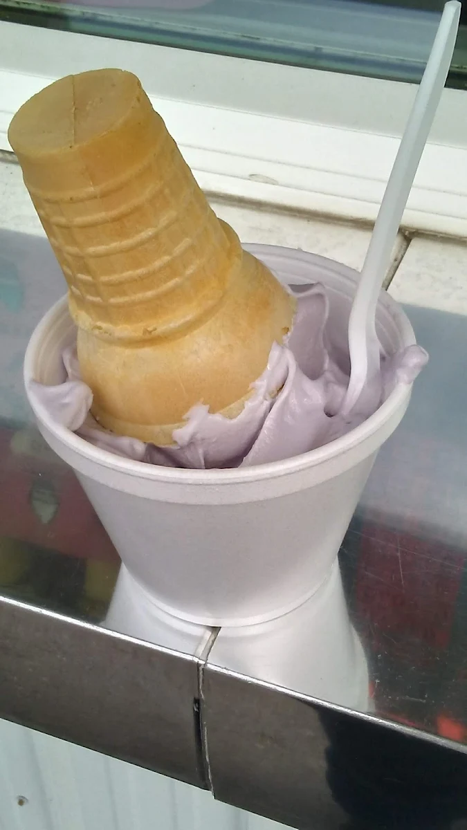 Grape Soft Serve Ice Cream
