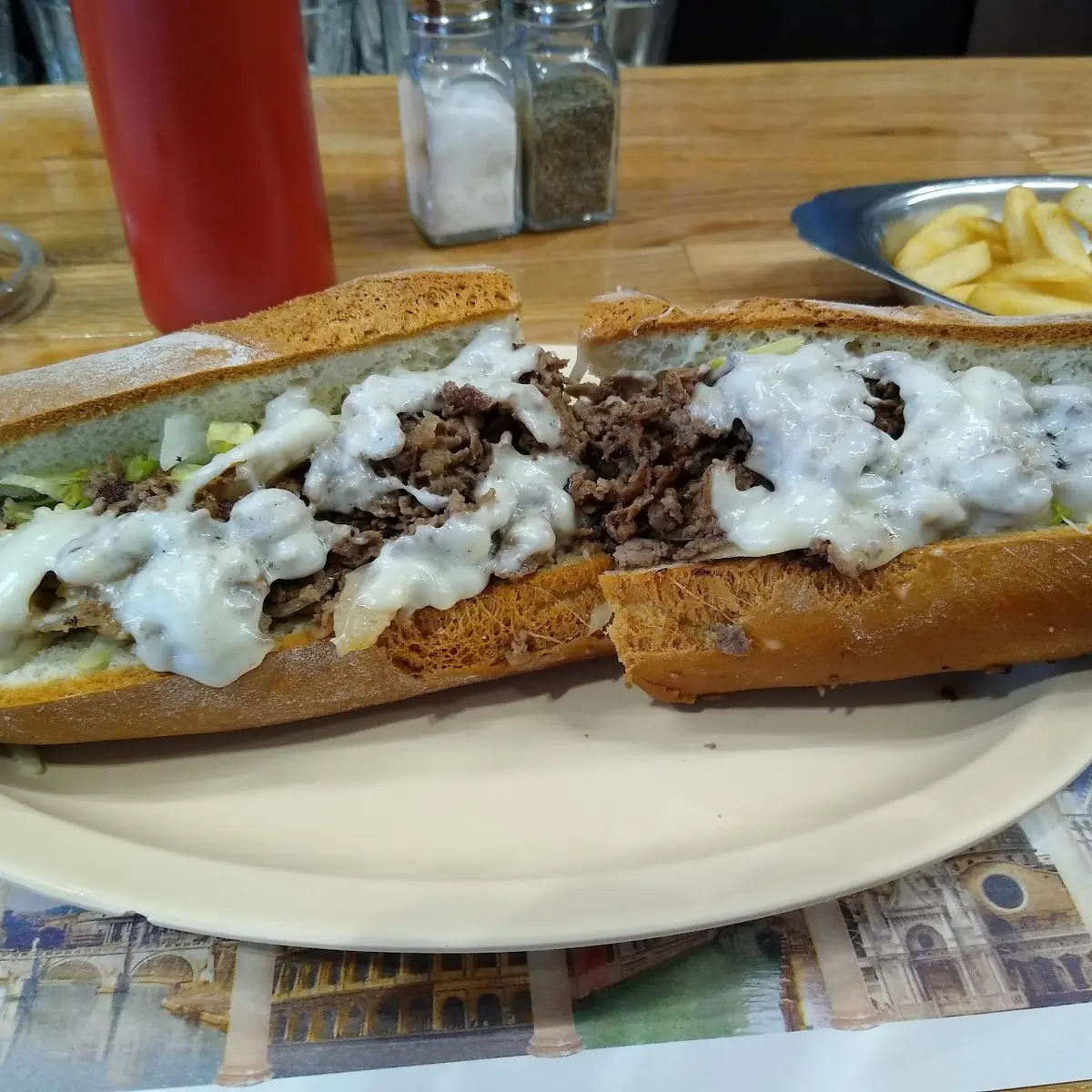 Cheese Steak and Cheese Sub