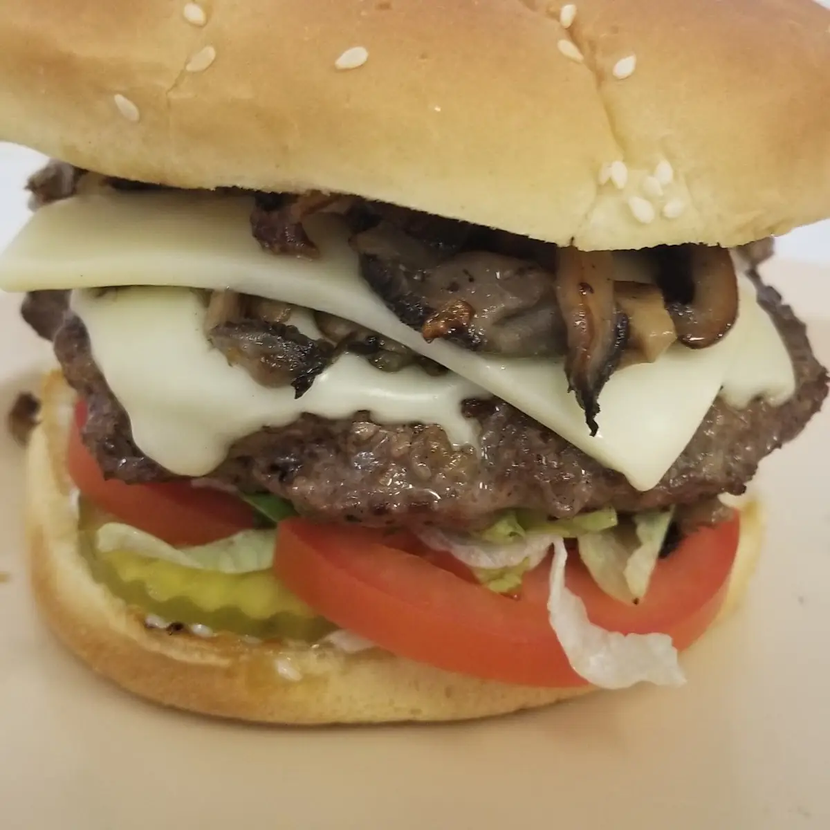Mushroom Swiss Burger