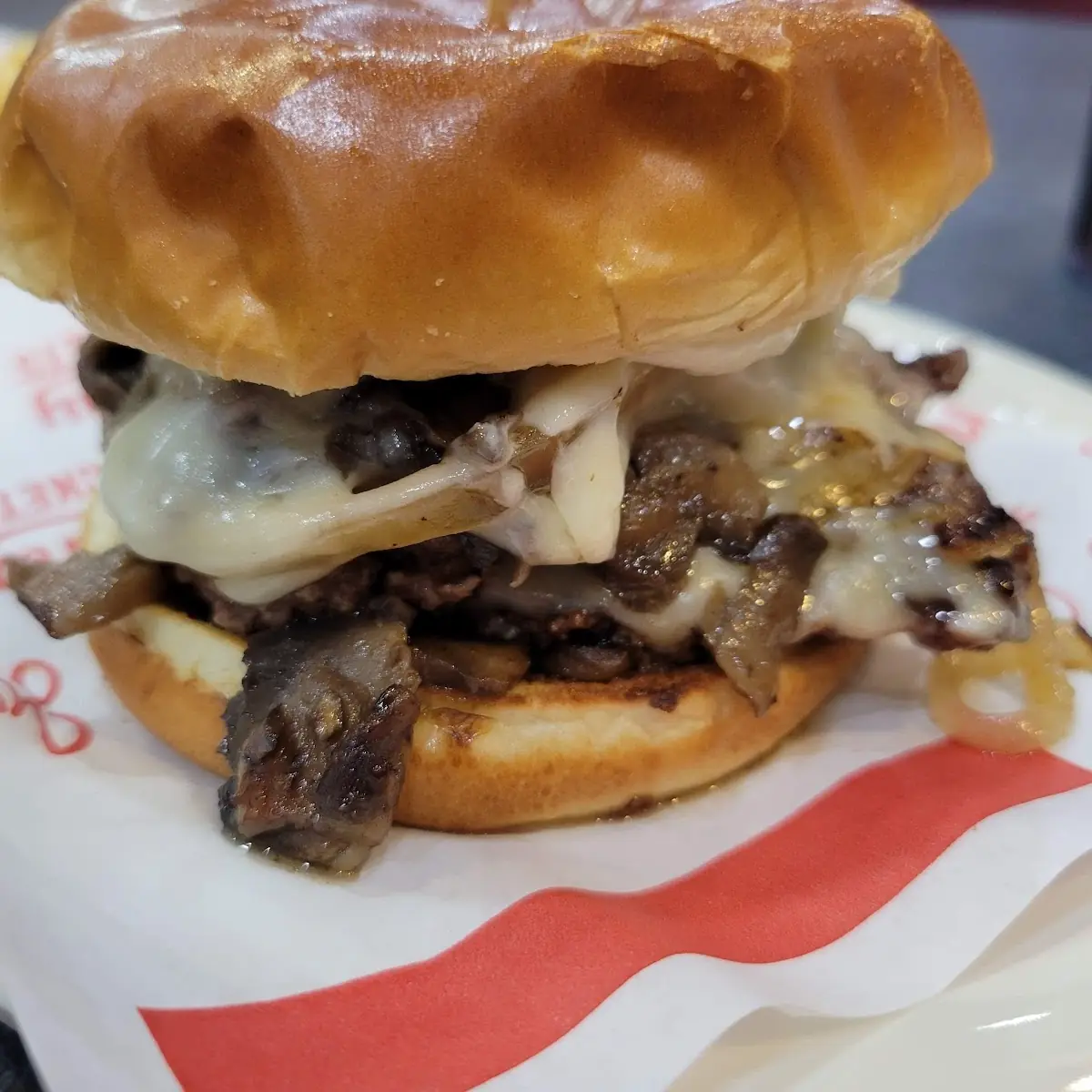 Mushroom Swiss Double Burger